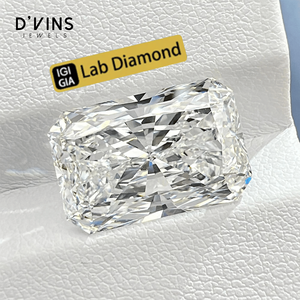 D'vins Jewels Vente en gros de diamants CVD créés en laboratoire, en vrac, grand carat, couleur E, taille Radiant, pour la fabrication de bijoux - Product Image 1