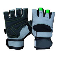 Gants de musculation GAF personnalisés avec logo, antidérapants, en polyester, à demi-doigts, à lacets, pour un usage unisexe en salle de sport et en entraînement sportif en plein air
