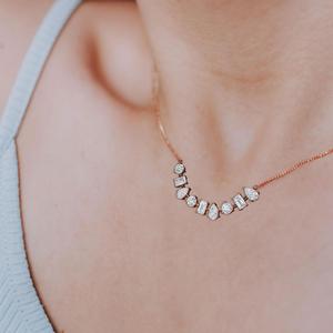 Colgante Delicado de Oro Blanco de 18K con Diamante Cultivado en Laboratorio de 1.39 CTW, Color Esmeralda, para Mujer, Joyería Fina, Regalo para Ocasiones Especiales - Product Image 3