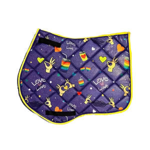 Tapis de selle pour chevaux, pour l'équilibre équestre, haute élasticité et antidérapant, avec trous respirants - Product Image 1