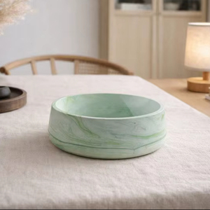 Bol marbré fait main – Cadeau de déménagement unique – Plat décoratif en résine – Décoration moderne pour la maison – Bol couleur personnalisée - Product Image 1