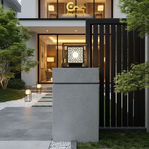 1-Year steel/inox 3500K (Warm White) AC 220V( ± 10%) Gate pillar light Viet Nam CM Decor Outdoor/Wall/Villa/Garde 300 lm LED - Product Image 6