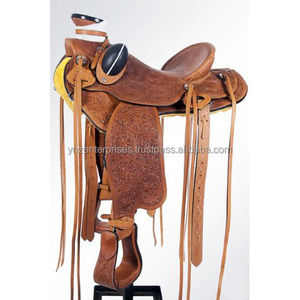 Silla de Montar Wade de Cuero Genuino Y&Z, Estilo Occidental, Herrajes de Acero Inoxidable para Uso Ecuestre, Personalizable - Product Image 2