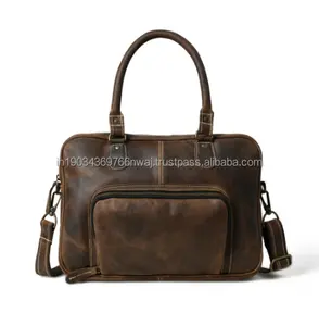 Fashion Design in pelle cerosa borsa tracolla borsa borsa a tracolla in pelle di mucca Business Office borsa per la vendita all'ingrosso