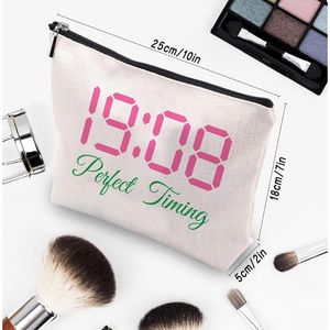 Accessori per Confraternite Greche Nere, Borse per Cosmetici Rosa e Verdi, Regalo per Sorelle e Amiche - Product Image 1