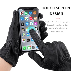Guantes de Motocicleta de Cuero con Pantalla Táctil, Antideslizantes y de Protección para Unisex, para Pesca al Aire Libre - Product Image 5