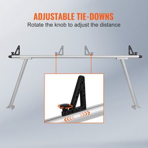 Portapacchi in Alluminio per Camion con Capacità di 800 Libbre, 71"x32", Resistente, con 8 Morsetti a C Senza Foratura, Accessori per il Controllo del Carico - Product Image 4