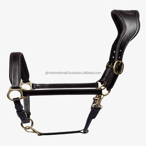 Productos de montura de Carreras de Caballos de primera calidad Cabestro de caballo de cuero ligero extra cómodo en todos los tamaños y colores personalizados accesorios de latón - Product Image 2