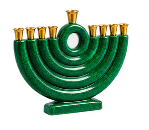 Wholesale Religious Menorah Resin and Metal <b>Candle</b> Stand for Hanukkah Gift Shops and for Tabletop Display <b>Candle</b> <b>Set</b> - Product Image 4