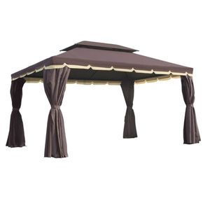 Gazebo e Pergola Elegante 3x4m per Patio e Intrattenimento all'Aperto - Product Image 3