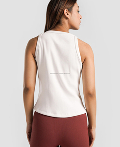 Camiseta sin Mangas para Mujer, Talla XS, Calidad Premium, Tejido Acanalado Transpirable, Ecológica, Venta al Por Mayor, Diseño Sólido con Impresión Digital - Product Image 2