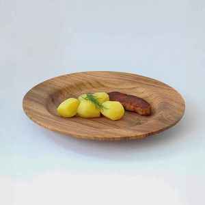 Assiettes de service pour steak, assiettes en bois pour restaurant, assiettes en bois faites à la main pour présenter le bœuf, assiettes en bois naturel, design minimaliste - Product Image 3