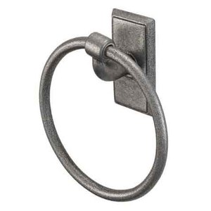 Anillo para Toallas Minimalista de Hierro Fundido Negro para Montar en la Pared, Accesorio de Baño - Product Image 5