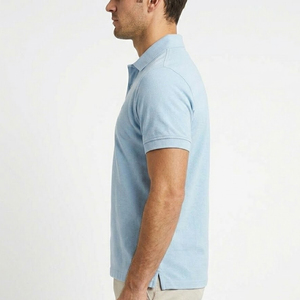 Camisas de Golf Casuales Elegantes de Secado Rápido para Hombre, de Algodón de 180 GSM, con Cuello Camisero y Logotipo Personalizado de Alta Calidad Impreso por Transferencia de Calor - Product Image 3