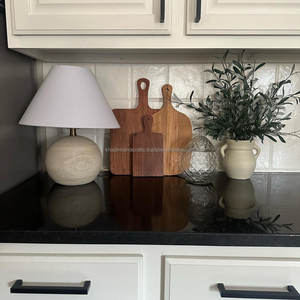 Tabla de cortar de madera ecológica de primera calidad con borde natural, bloque de corte de cocina de estilo único para preparar y servir alimentos - Product Image 5