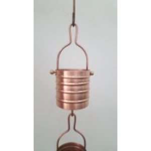 โซ่ทองแดงแขวนตกแต่งสวนสองชั้น สไตล์เรียบง่าย อลูมิเนียมตกแต่งน้ำไหล - Product Image 6