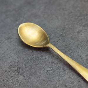 Cuchara de bronce puro Kansa de 7x1.5 pulgadas (LW) - Product Image 5