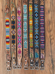 Fashion Premium Designer Custom Tooled Leather Beaded Luxury Adjustable Heavy Duty <b>Dog</b> <b>Collar</b> Manufacturer Wholesale Pet <b>Collars</b> - Product Image 6