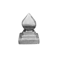 Vintage stijl Fleur-de-lis hekwerk bovenkant ornament spits ornament baluster ornament speerpunt leuning poortpaal kap decoratie
