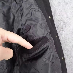 Veste de style universitaire pour homme, nouvelle collection, manches en cuir, corps en laine, vente en gros - Product Image 5