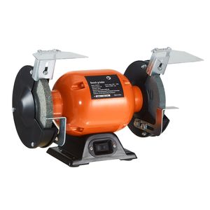 Amoladora de Banco Industrial de 6 Pulgadas de Una Velocidad con Motor sin Escobillas de 2.1A, 3550 RPM, Muela Abrasiva de Grano 36/80 - Product Image 1