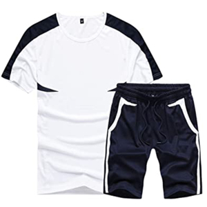 Conjunto de Pantalones Cortos de Verano para Hombre, Marca Privada, Casual, Sólido, de 2 Piezas, Transpirable, Ecológico, Empaque Personalizado, Proveedor OEM - Product Image 1