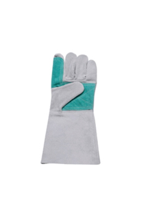 High Quality High Heat Resistance Anti-Cut Anti-Smash Breathable/Comfortable Fleece Lined Golden Cowhide Leather Welding <b>Gloves</b> - Product Image 5