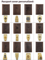 Portefeuille de voyage vintage en cuir de vachette véritable de haute qualité, personnalisé avec logo embossé, long et fin, anti-RFID, pour cartes de crédit et passeport