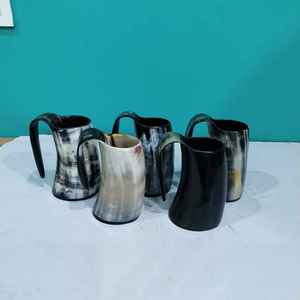 Taza de Cuerno Vikinga Hecha a Mano, Ecológica y de Primera Calidad, Lujosa Taza de Bebida de Cuerno de Búfalo para Coleccionistas y Decoración a Bajo Precio - Product Image 2