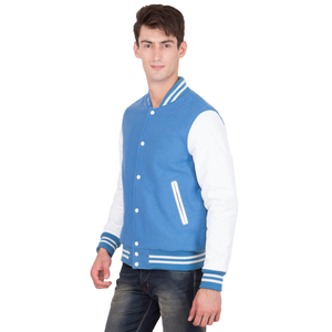 Oem Manufacturer High Quality Custom Baseball Letterman Varsity <b>Jacket</b> Cotton Sleeves Canvas Fabric Casual Style Stand for Men - Product Image 5