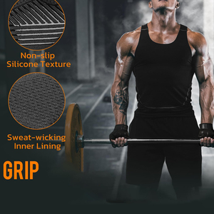 Gants de musculation respirants en microfibre avec paume rembourrée, antidérapants, pour entraînement fitness, powerlifting et musculation - Product Image 6
