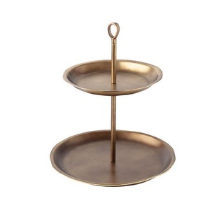 Refined Metal Cake Stand for Dessert Presentation Festive Gathering Display Table Accent and Serving Functionality - Product Image 1