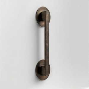 Modern Oval Steel Curved Drawer Pull Handles <b>Kitchen</b> Cabinet Cupboard Door Hardware Furniture Pulls Pair - Product Image 5