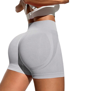 2026 High-Waist Spandex/Nylon Solid Yoga Shorts Women Gym <b>Leggings</b> Tummy Control <b>Booty</b> Lifting Fitness Shorts - Product Image 1