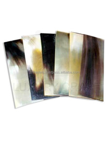 Escamas de cuerno de estilo animal pulido hechas a mano en cuerno de vaca natural para empuñaduras de cuchillos y diseño de marco de gafas - Product Image 2