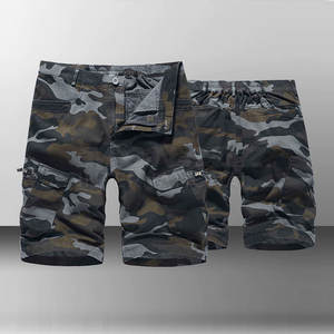 Shorts cargo personnalisés en coton pour homme, shorts cargo d'été pour garçons, shorts décontractés à poches, streetwear, grande taille, shorts longs pour homme - Product Image 2