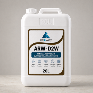 Revêtement de traitement de surface absorbant minéral à base d'eau ARW-D2W 20L, hydrofuge, à pénétration profonde, résistant aux produits chimiques - Product Image 1