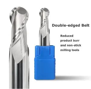 XCJ Best Selling CNC carbide cutters 2 Flutes ball nose End mill cutter Hrc50 Cnc Machine Tools taper Ball nose Milling