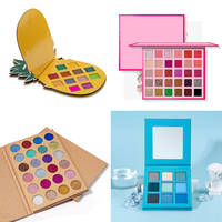 Palette d'ombres à paupières minérales à label privé, haute pigmentation, effet scintillant, vegan, sans cruauté, logo personnalisé