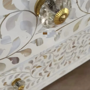 ILAHI's Bone Inlay <b>Drawer</b> Modern Design Agate Detailing <b>Storage</b> Portable Home Furniture - Product Image 1