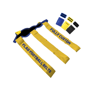 Cinturón de Fútbol Americano Juvenil de 3 Banderas con Etiqueta Privada Personalizada, Transpirable, Ajustable, con Etiqueta en la Cintura, Cinturón de Rugby, Logotipo Personalizado OEM, Precio al por Mayor - Product Image 3