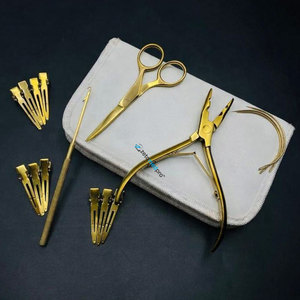 Pince à micro-perles professionnelle de haute qualité pour extensions de cheveux, plaquée or, logo personnalisé, acier inoxydable de qualité chirurgicale - Product Image 6