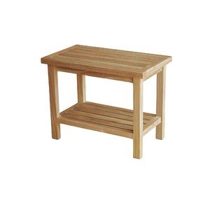 Banc de douche en teck, fabriqué en Indonésie, meuble en bois massif - Product Image 1