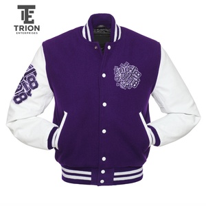 Veste universitaire personnalisée avec broderie de la lettre A blanche, style preppy, vêtement d'automne, mélange de laine et de polyester, coupe classique - Product Image 4