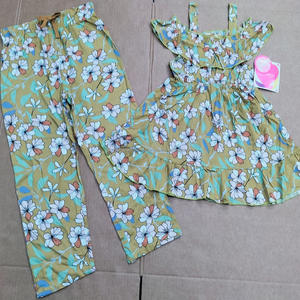 Robes à volants pour filles Happy Luoka, design personnalisé OEM, vêtements pour enfants, robes élégantes à assortir, vêtements pour enfants en stock - Product Image 3