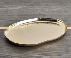 Bandeja Redonda de Latón Resistente con Acabado Espejo para Servir Comida en Bodas, Catering, Hoteles, Banquetes y Fiestas - Product Image 3