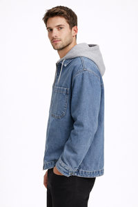 Sudadera con Capucha para Hombre, de Algodón y Felpa, Informal, Cálida para Invierno, Cómoda para Uso Diario, Estilo Urbano, Sudadera con Capucha - Product Image 2