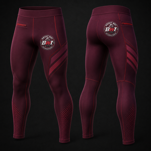 BRIGHT WAY INTERNATIONAL Leggings de compression MMA pour femmes, coupe ajustée, évacuation de l'humidité, pantalon long - Product Image 1