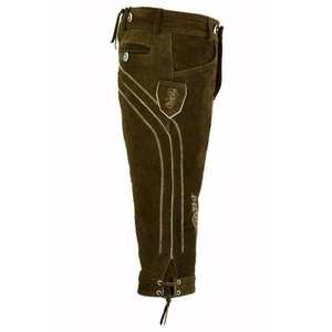 Auténticos pantalones bávaros de cuero marrón oscuro para hombre con tirantes, tallas europeas del 46 al 62 - Product Image 3