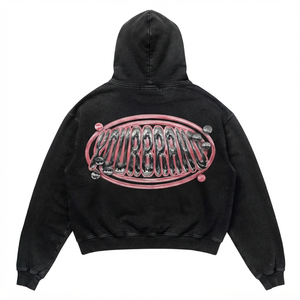 Sweat à capuche pour homme, 400 GSM, en molleton de coton premium, blanc, coupe oversize, doux, écologique, anti-boulochage, respirant, personnalisable DTF - Product Image 2